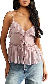 訳あり　JOSEMOON  RUFFLE CAMISOLE RUFFLE CAMISOLE(F WHITE): TOPSjosemoon